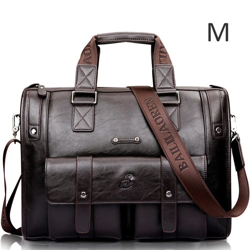 Large Capacity Men Leather Brown Briefcase Computer Bags Male Handbag Mens Laptop Super Travel Bags For Ausu Hp Dell Lenovo Acer