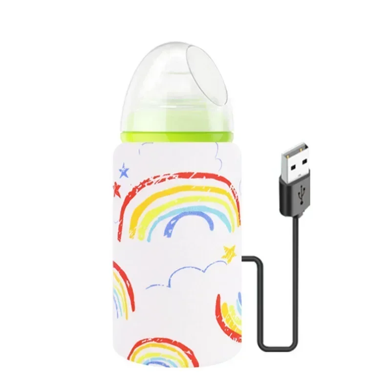 USB Milk Water Bottle Warmer Travel Stroller Insulated Baby Nursing Bottle Heater Newborn Infant Portable Bottle Feeding Warmers