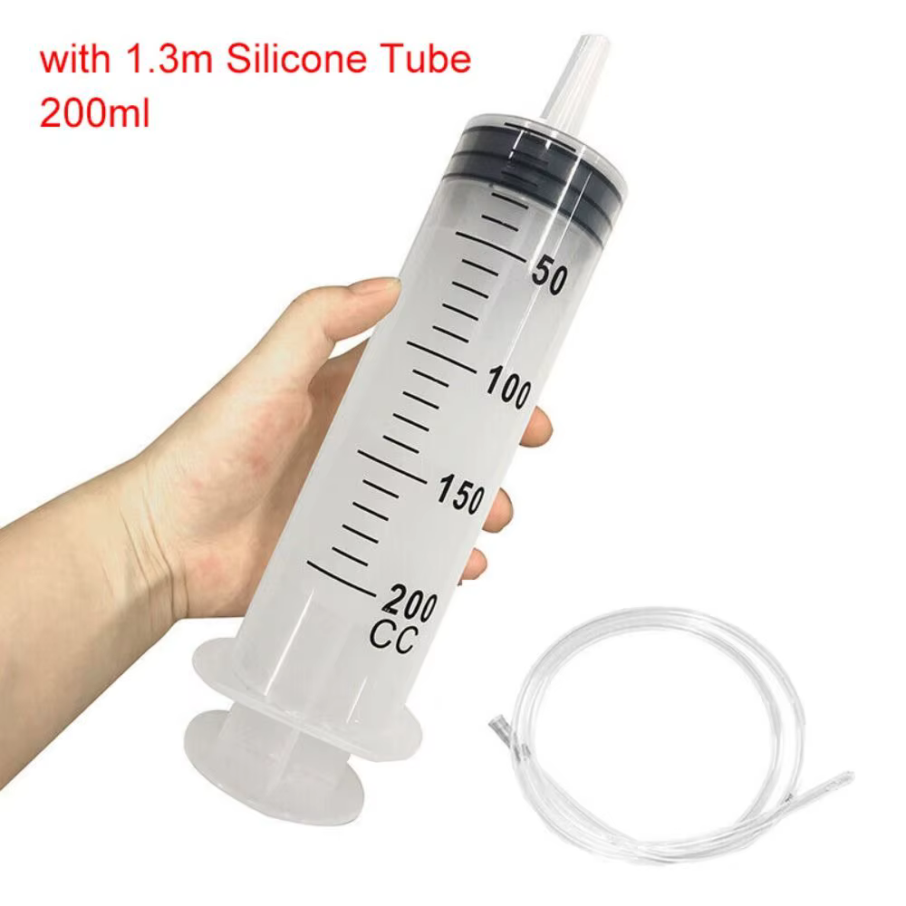 200ml with 1.3m tube