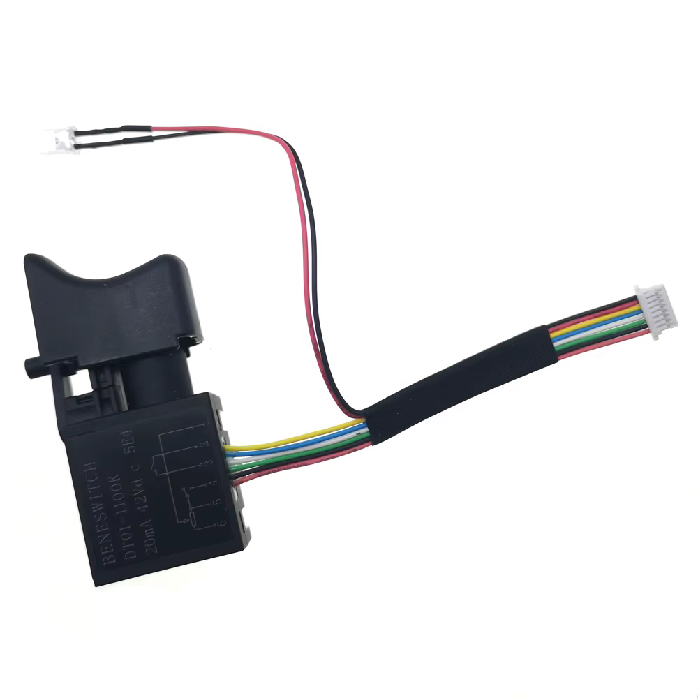 DC Electric Drill Dustproof Speed Control Push Button Trigger Electric wrench switch 0.2A 42V Cordless Drill Switch MOD: JC15-6