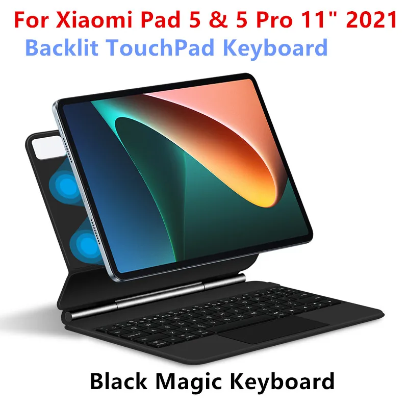 Magic Blacklight Keyboard for Xiaomi Pad 6 5 Pro for MiPad Mi Pad 6 5 Pro 11" Tablet Case German Spanish Arabic AZERT Keyboard