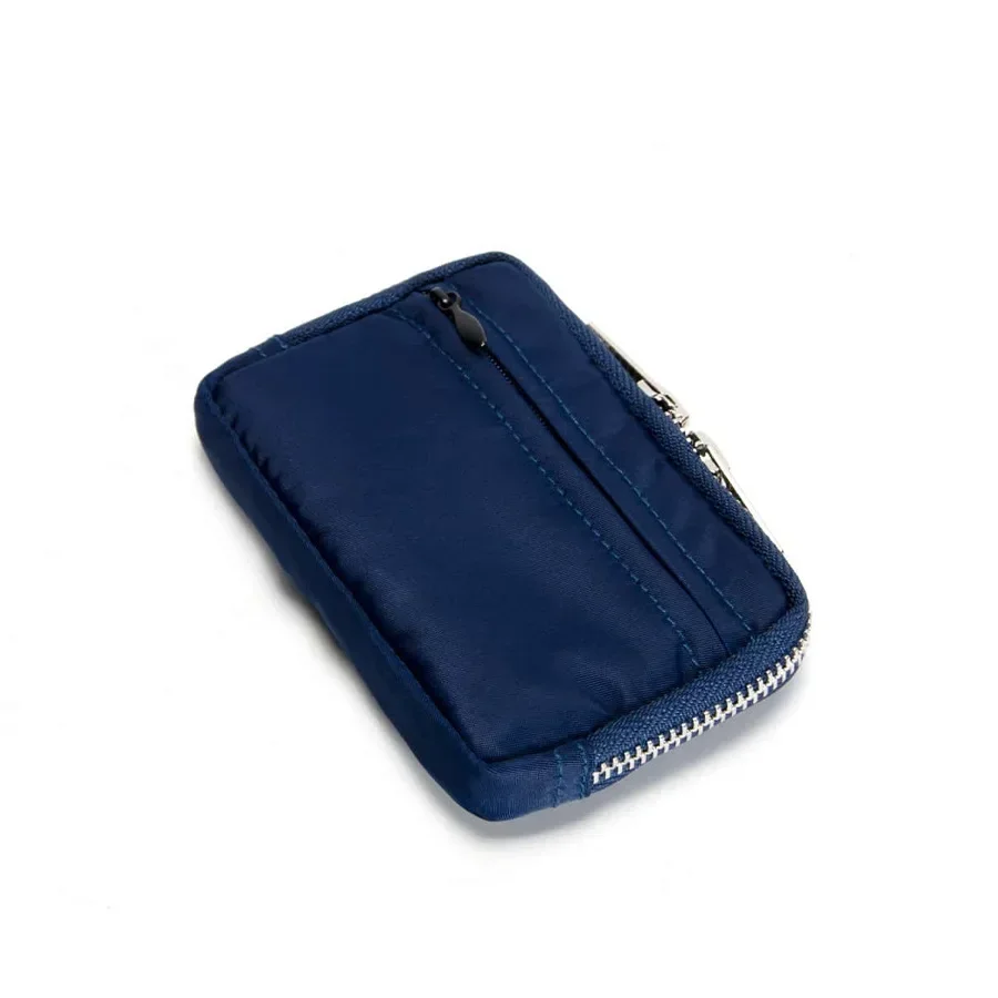 Simple Small Wallet Women Men Nylon Coin Purse Card Holder Large Capacity Youth Purse Male Waterproof Oxford Cloth Zipper Pouch