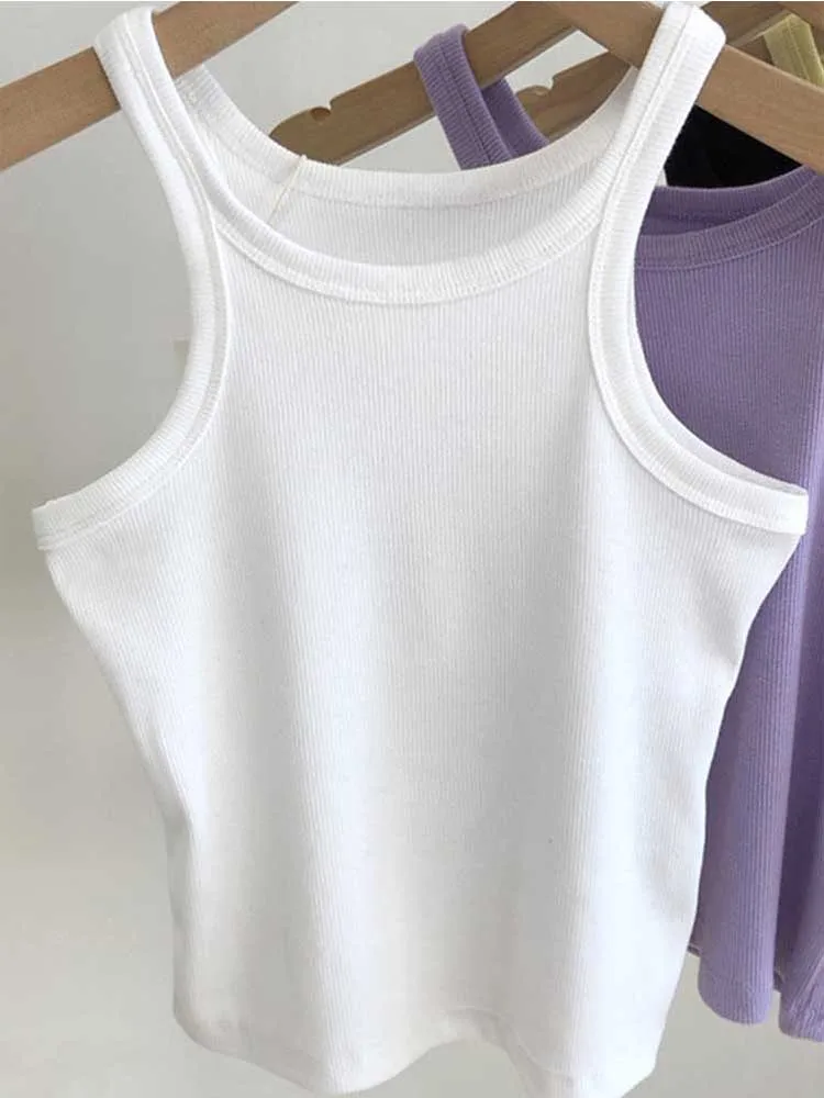 Women Tank Tops Sexy Cropped Top Female Women Summer Camisole Camis Black White Sport Clothes For Women