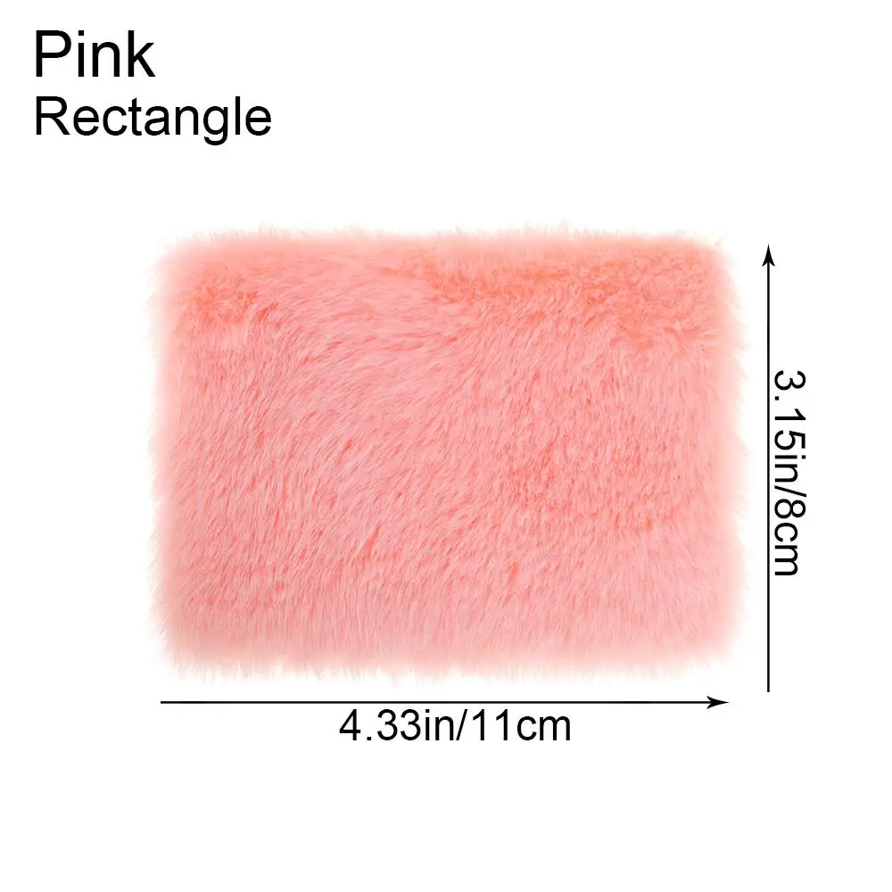 1/12 Scale Nordic Style Dollhouse Plush Carpet Doll Accessories Miniature Hairy Rug Mini Floor Mat Playing House Photo Props Toy