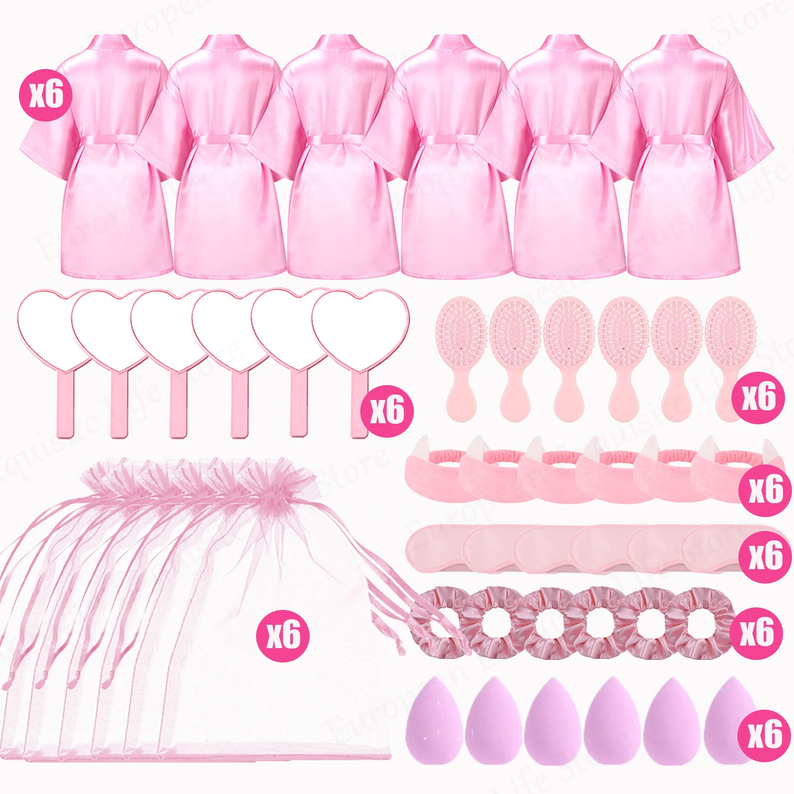 Pink 6 Sets