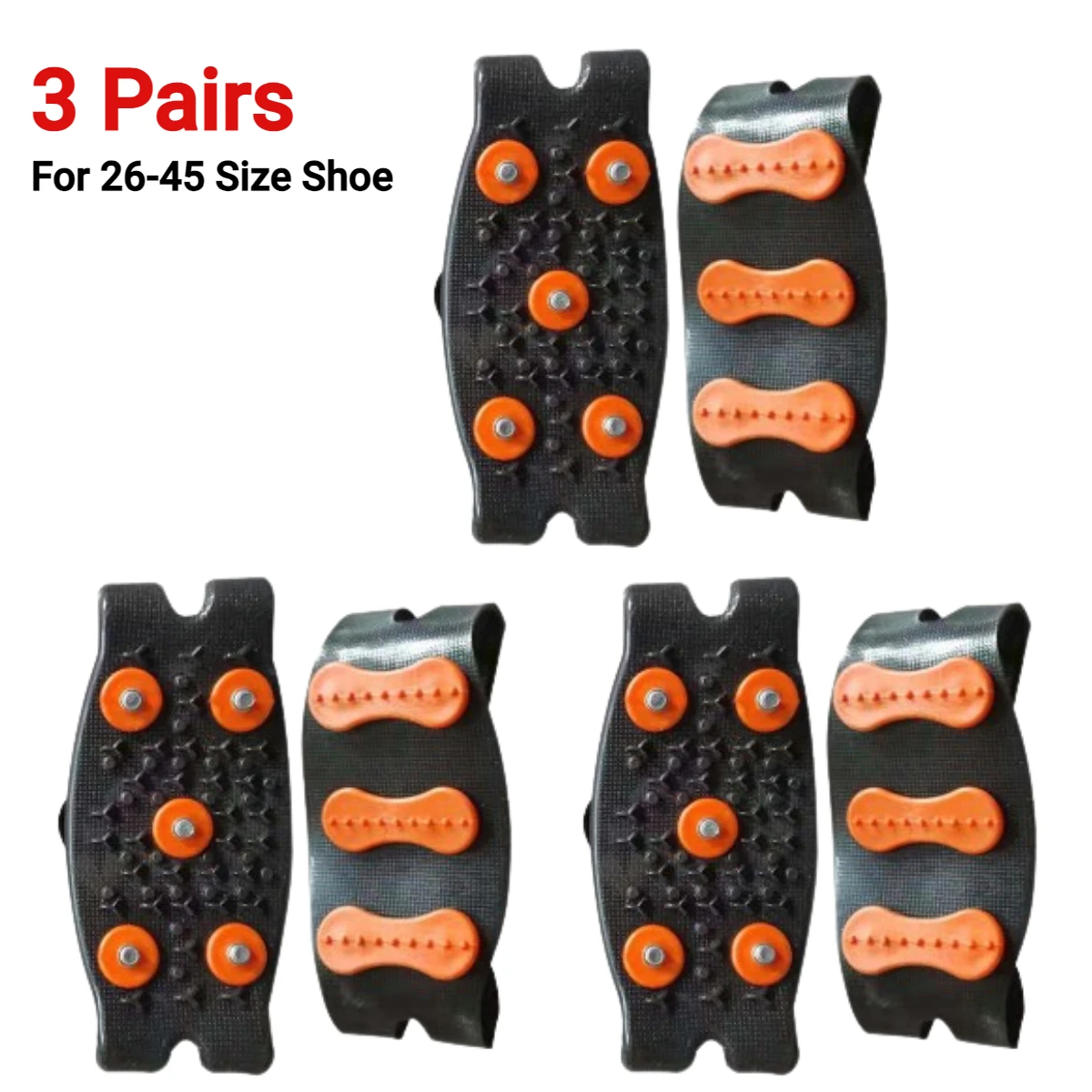 3Pair Black Orange