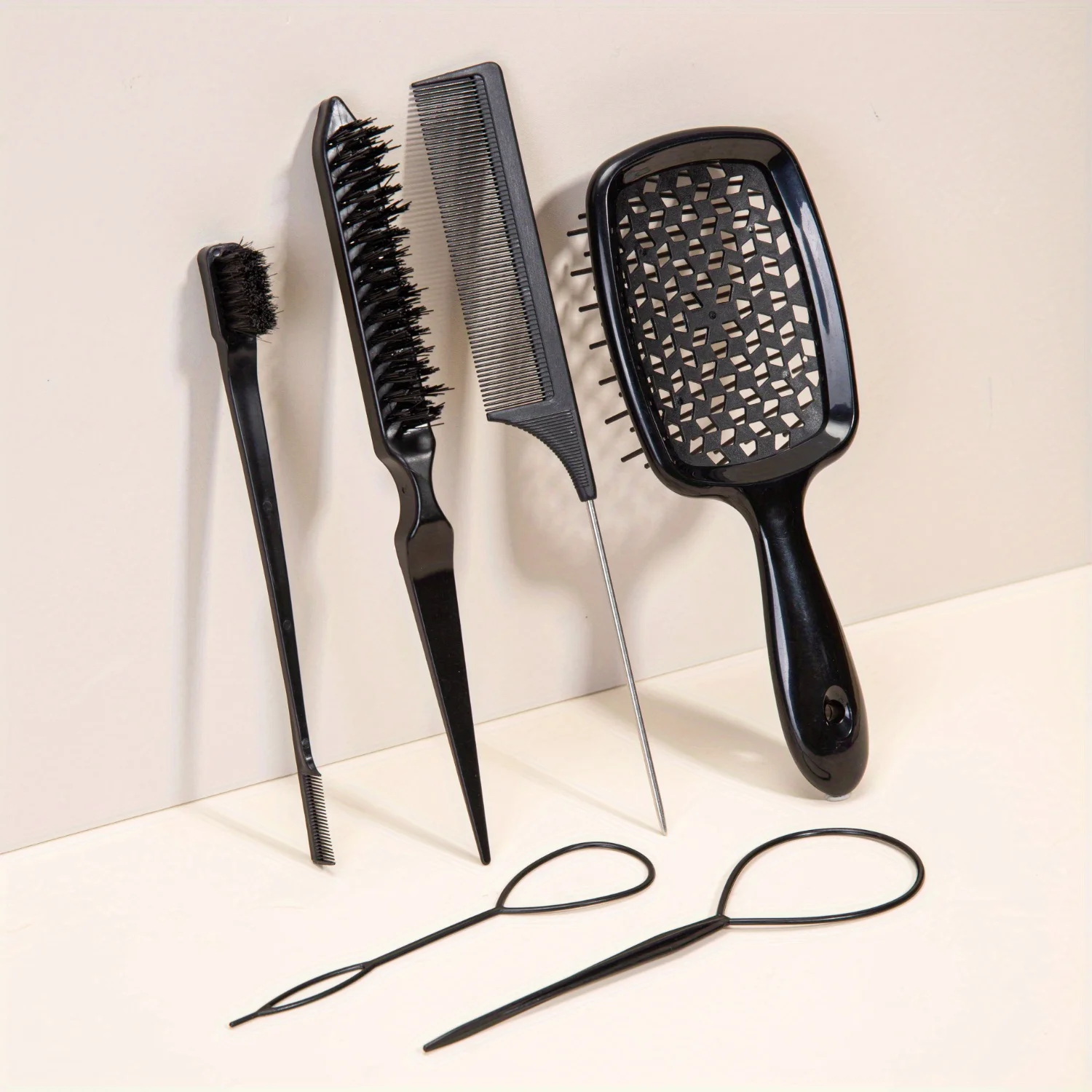 Air Cushion Tail Comb set Tangled Hair Comb Hair Brush Massage Anti-static Hollow Out Wet Curly Hair Brushes Barber Styling Tool