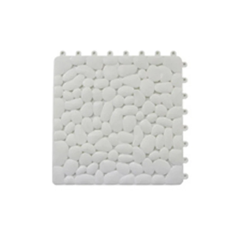 1pc Toilet Splicing Floor Shower Mat Non-slip Bath Mat Waterproof Rug Bathroom Carpet Anti Slip Suction Feet Massage Cushion Pad