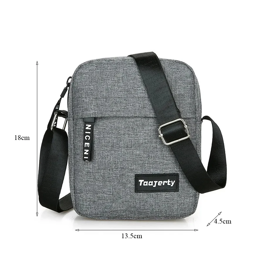 Casual Shoulder Chest Bag for Men Handbags Solid Color Messenger Phone Wallet Bag Mini Nylon Crossbody Sling Bag Husband Purse