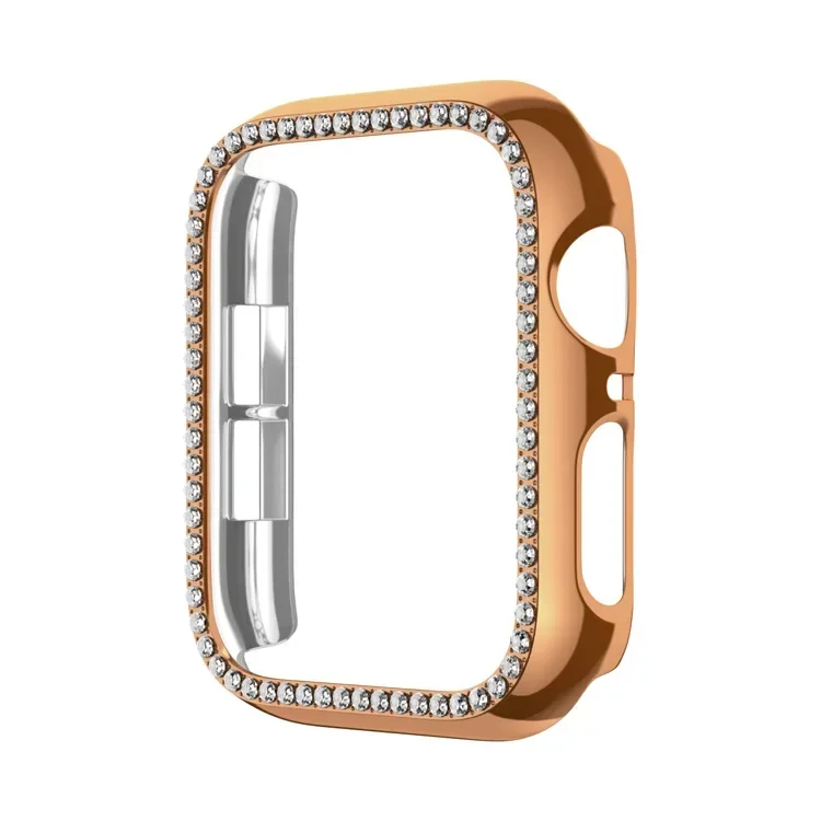 Diamond Cover For Apple Watch 10 Case 46mm 41mm 45mm 44mm 40mm 42mm Accessories Bling Bumper Protector iWatch series 9 8 se 7 6