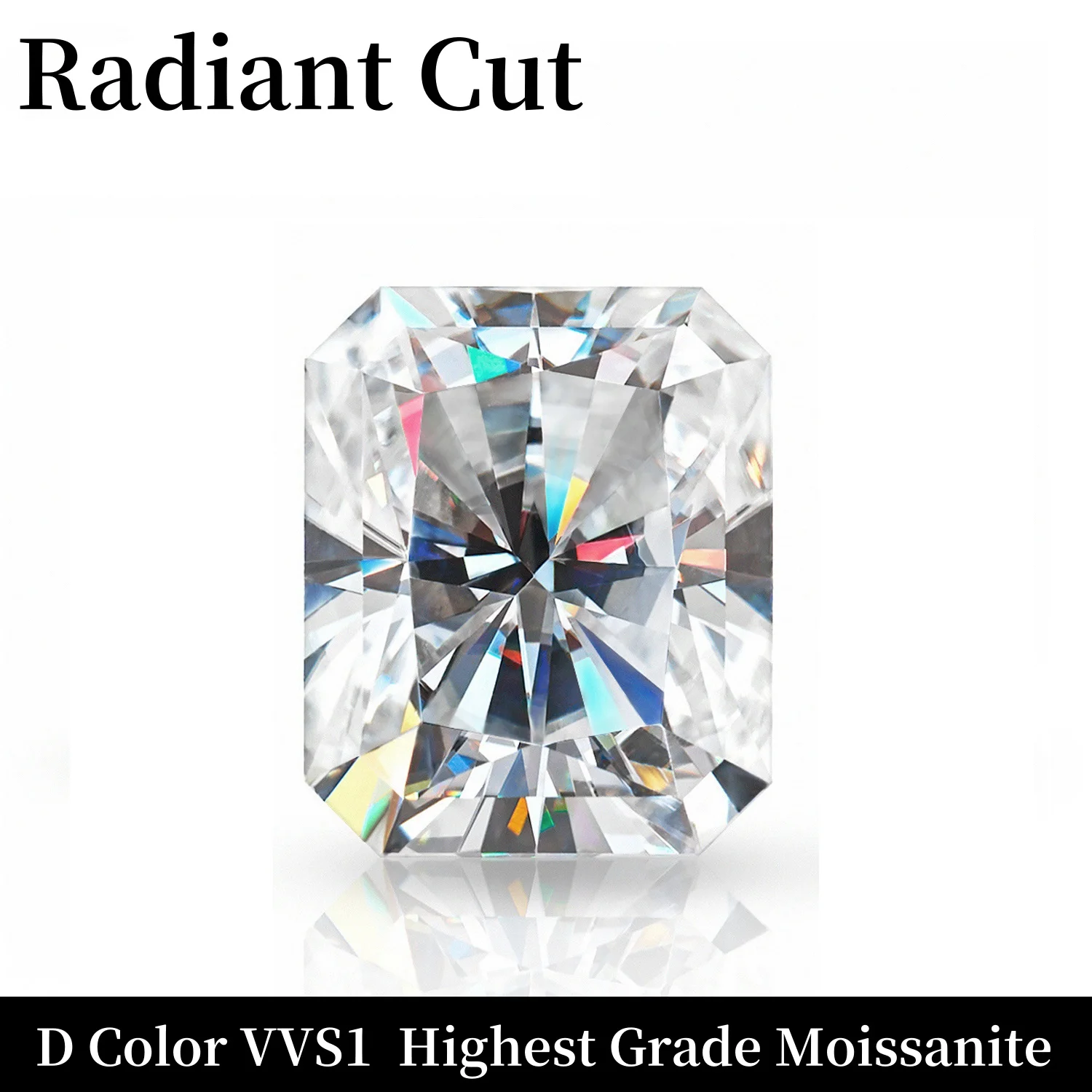 Top Quality Moissanite Loose Gemstones Multishape Real D Color Lab Grown Diamond GRA Certification Moissanite Ring Material