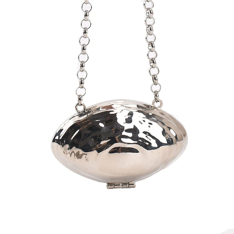 Silver shoulder bag