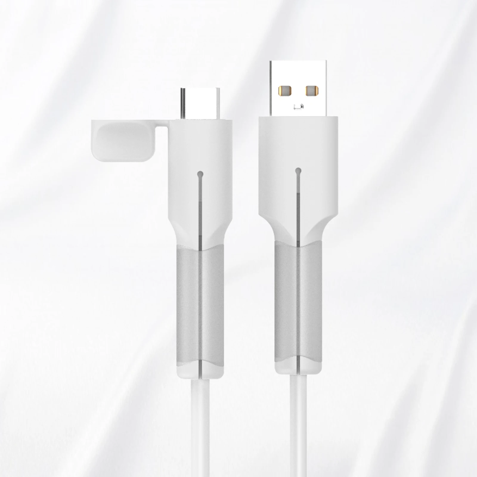 White USB A to C