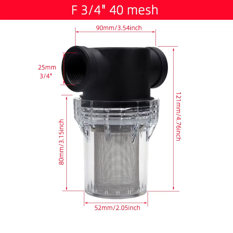 F 0.75 inch 40 mesh