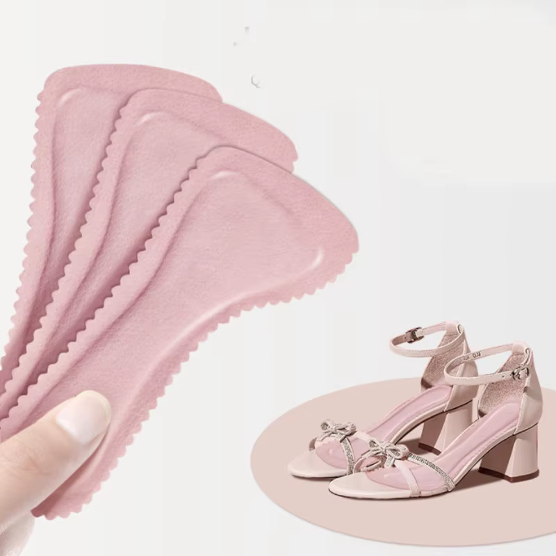 2pcs Leather Sandal Insoles for Women Sweat-absorbing Deodorant High-heeled Shoes Sole Stickers Seven-point Half Pad Soft Bottom