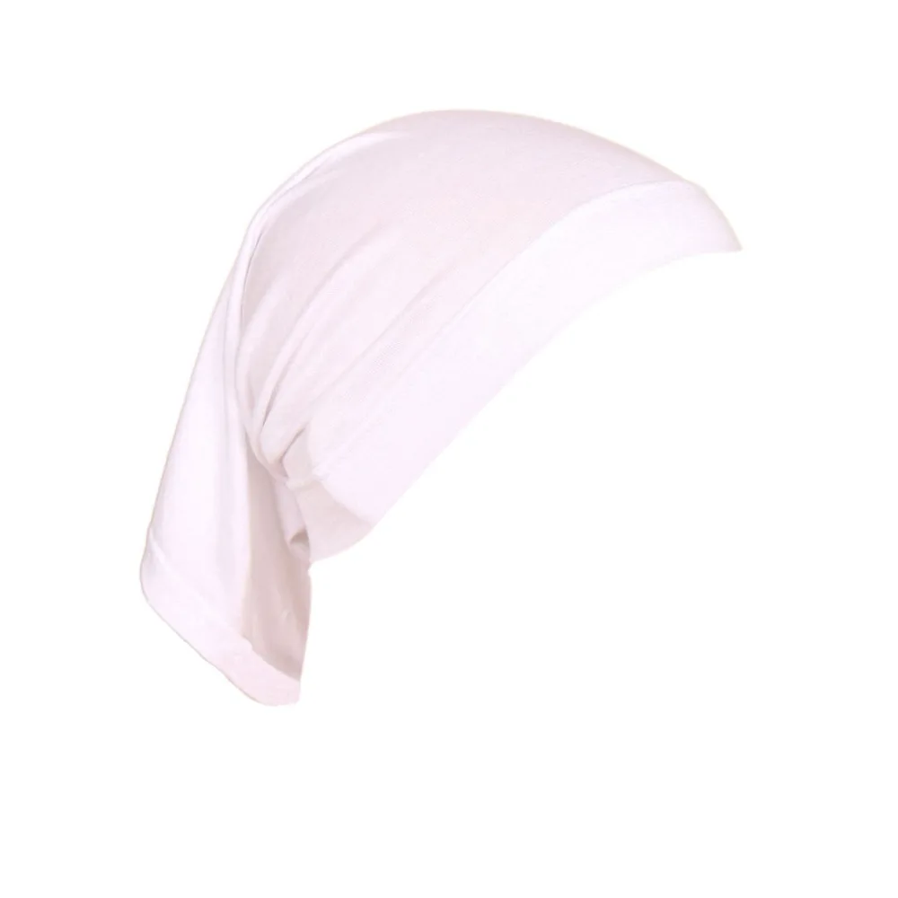 Ramadan Muslim Women Under Scarf Stretch Jersey Inner Hijabs Caps Round Front Under Hijab Cap Islamic Female Turban Bonnet