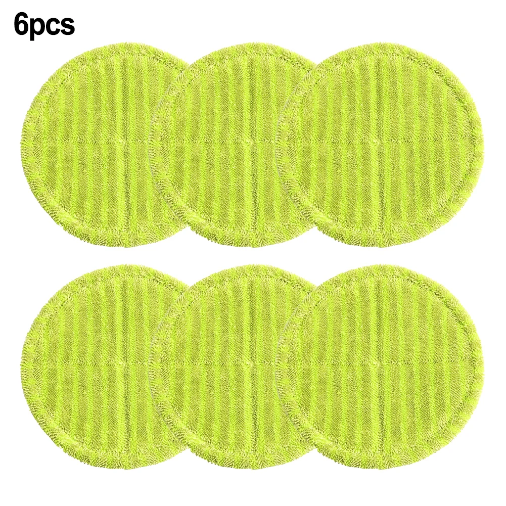 6/12Pcs Mop Cloth Round Wrapping Green Mopping Cloth 16cm For Cordless Electric Mop Rotary Mop Sweeper Replacement Cloth