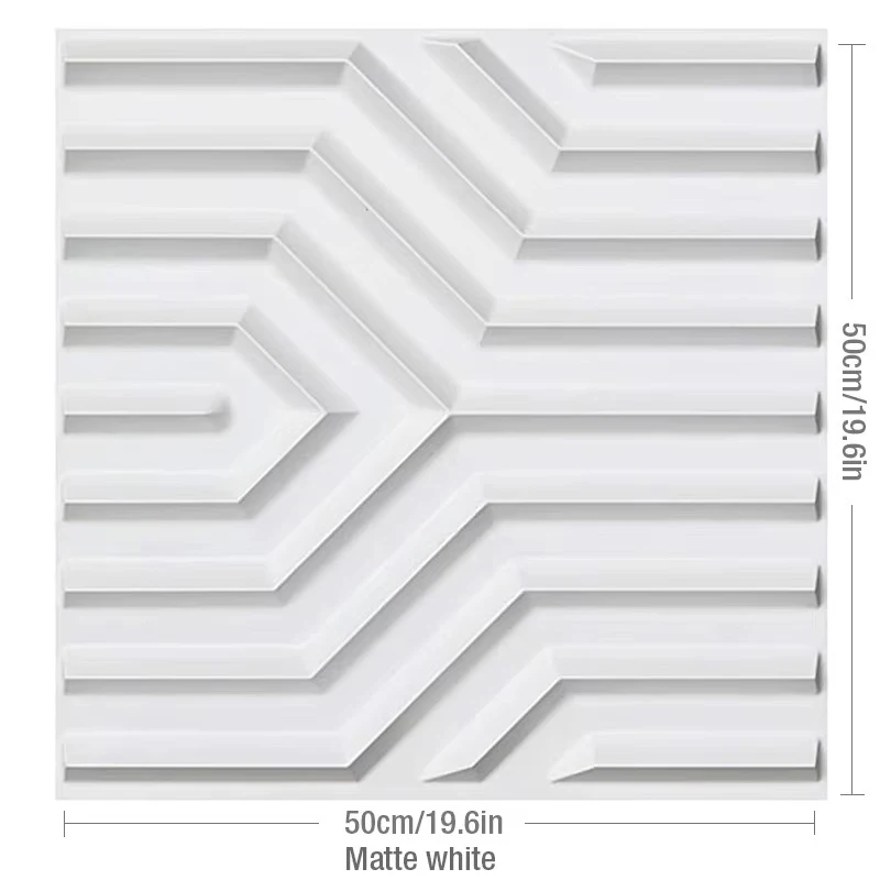 4pcs 50cm Wood grain 3D Stereo Wall Panel Diamond Not self-adhesive tile 3D wall sticker living room Bathroom tile wall paper