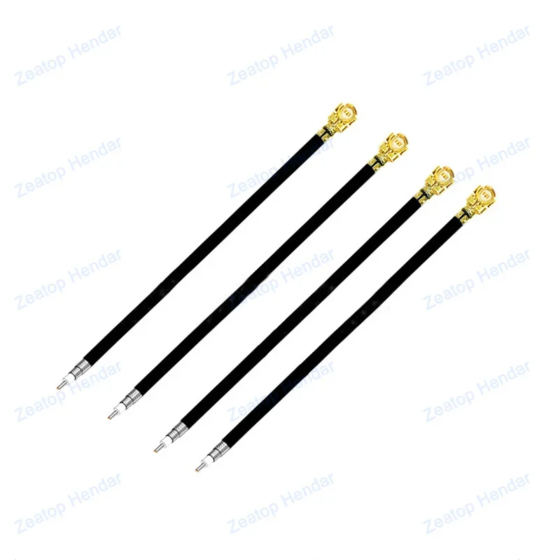 100Pcs 1.37mmRF Coaxial Cable for U.FL for IPEX for IPX for MHF First Generation RF1.37 Single Head Welding Cable Wire Connector