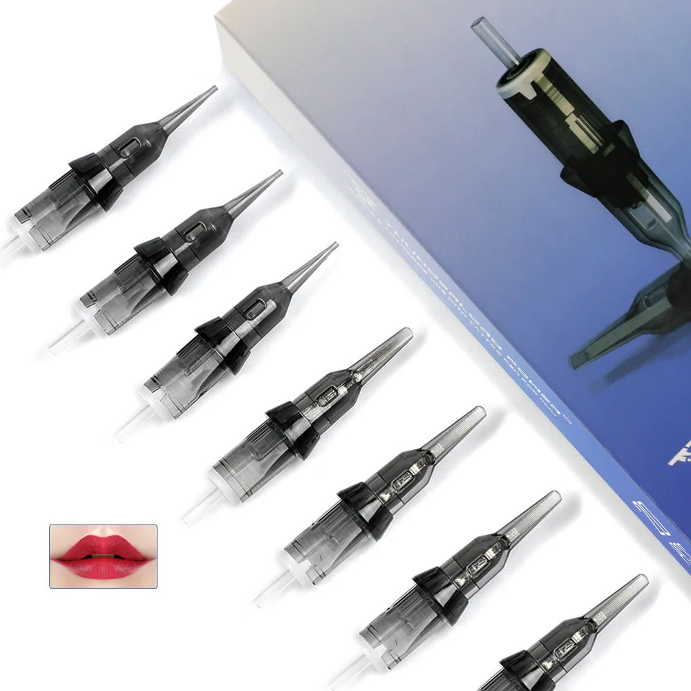 20PCS Tattoo Needles 3RL 1R 0.18MM Permanent Makeup Cartridge for Round Liner Sterilized Needle For Tattoo Machine Pen Supplies