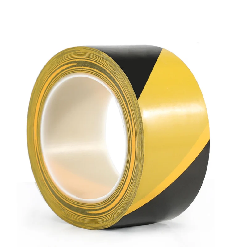 18m Black Yellow Red White Green Tape Factory Warehouse Stairs Construction Warning Stickers Isolation Identification Area PVC