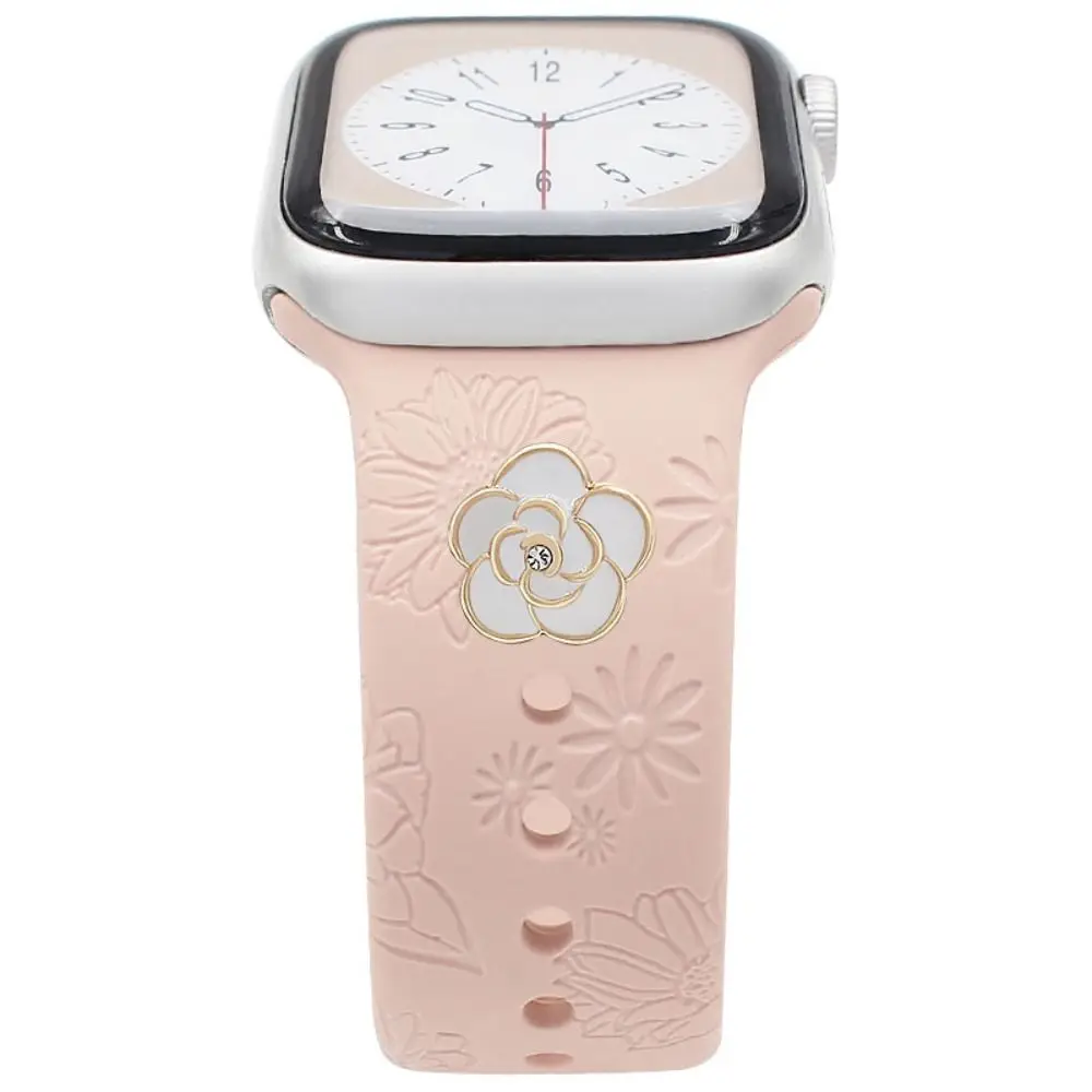 Metal Watch Band Decorative Nails Fashion Brooch Diamond Watch Band Ornament Decorative Ring for Iwatch Strap Accessories