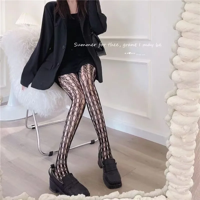 Hot Sexy Women Long Fishnet Designer Body Stockings Fish Net Pantyhose Mesh Nylon Tights Thigh High Waist Hosiery Slimming Legs