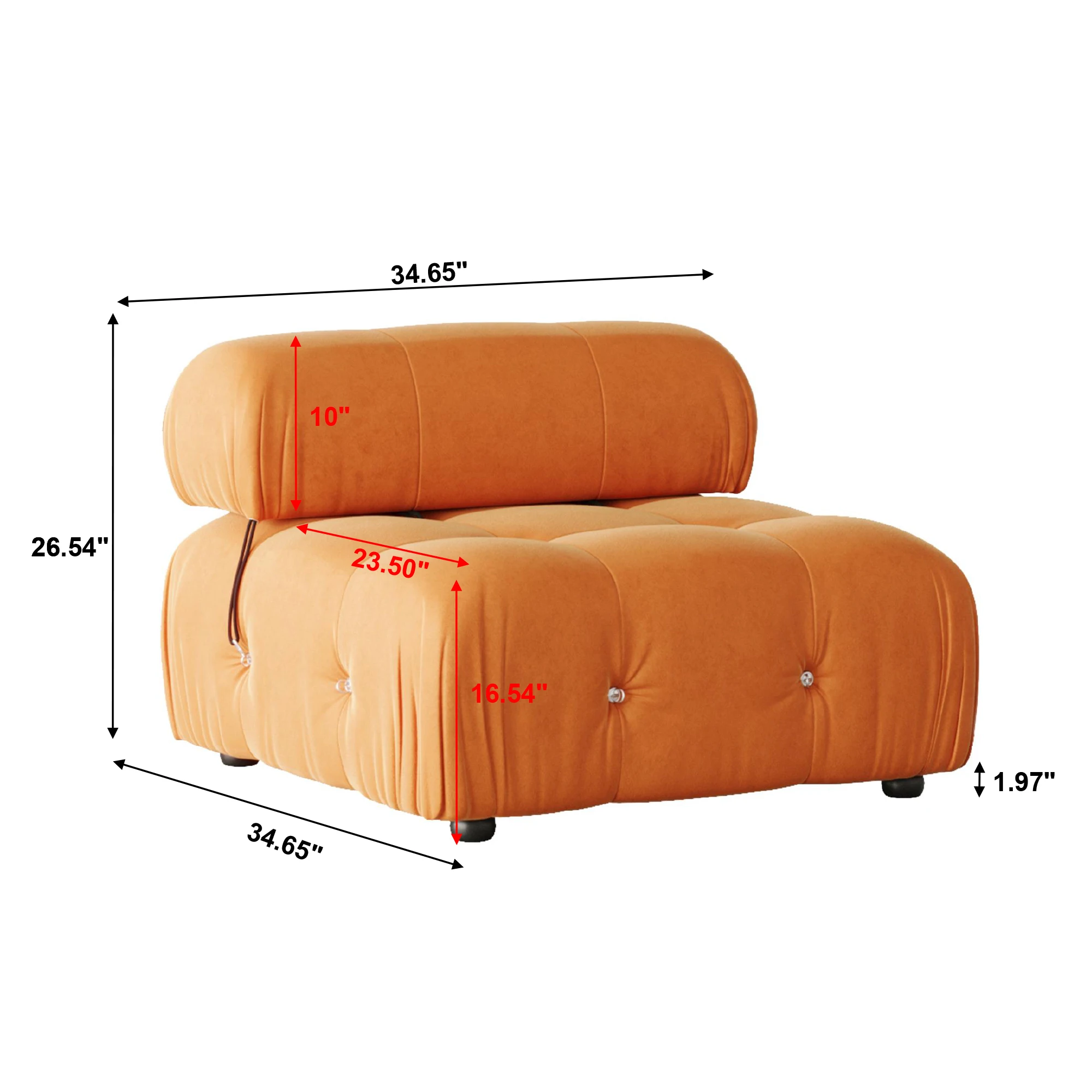 orange-no armrest