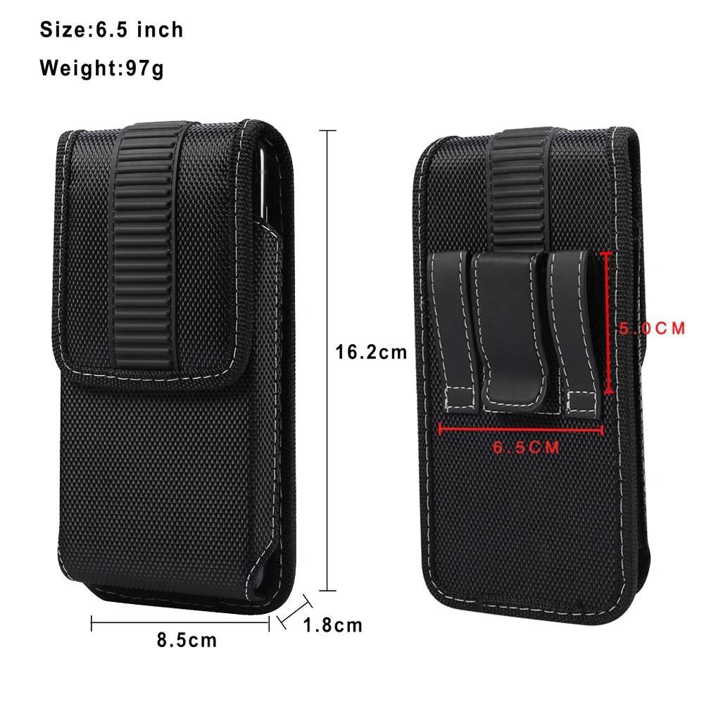 Universal Mobile Phone Waist Bag For iPhone 15 14 13 12 Pro Max Samsung Xiaomi Huawei End Nylon Oxford Fabric Men Belt Clip Case