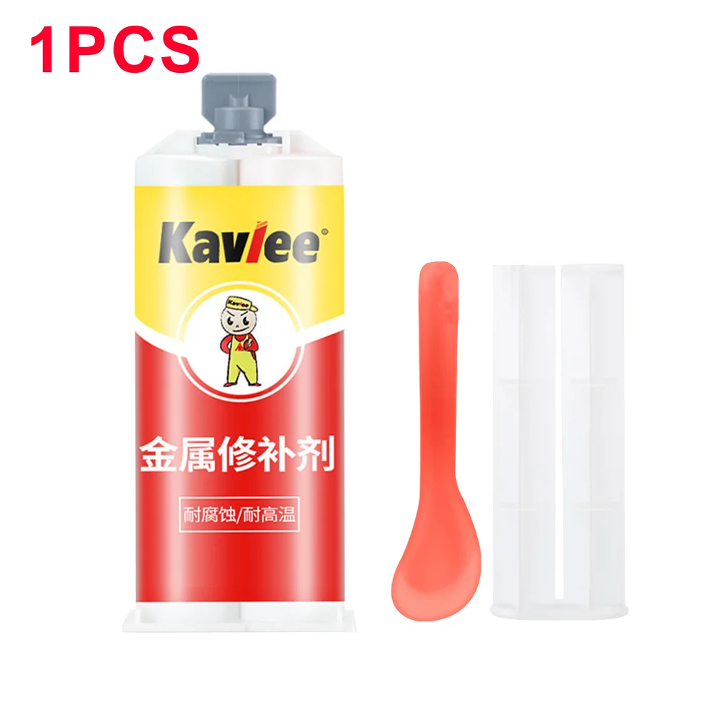 100mL DIY AB Glue Metal Repair Paste Strong Cold Welding Industrial Glue Heat Resistance 2 In1 Strong Bond Sealant Repair Agent