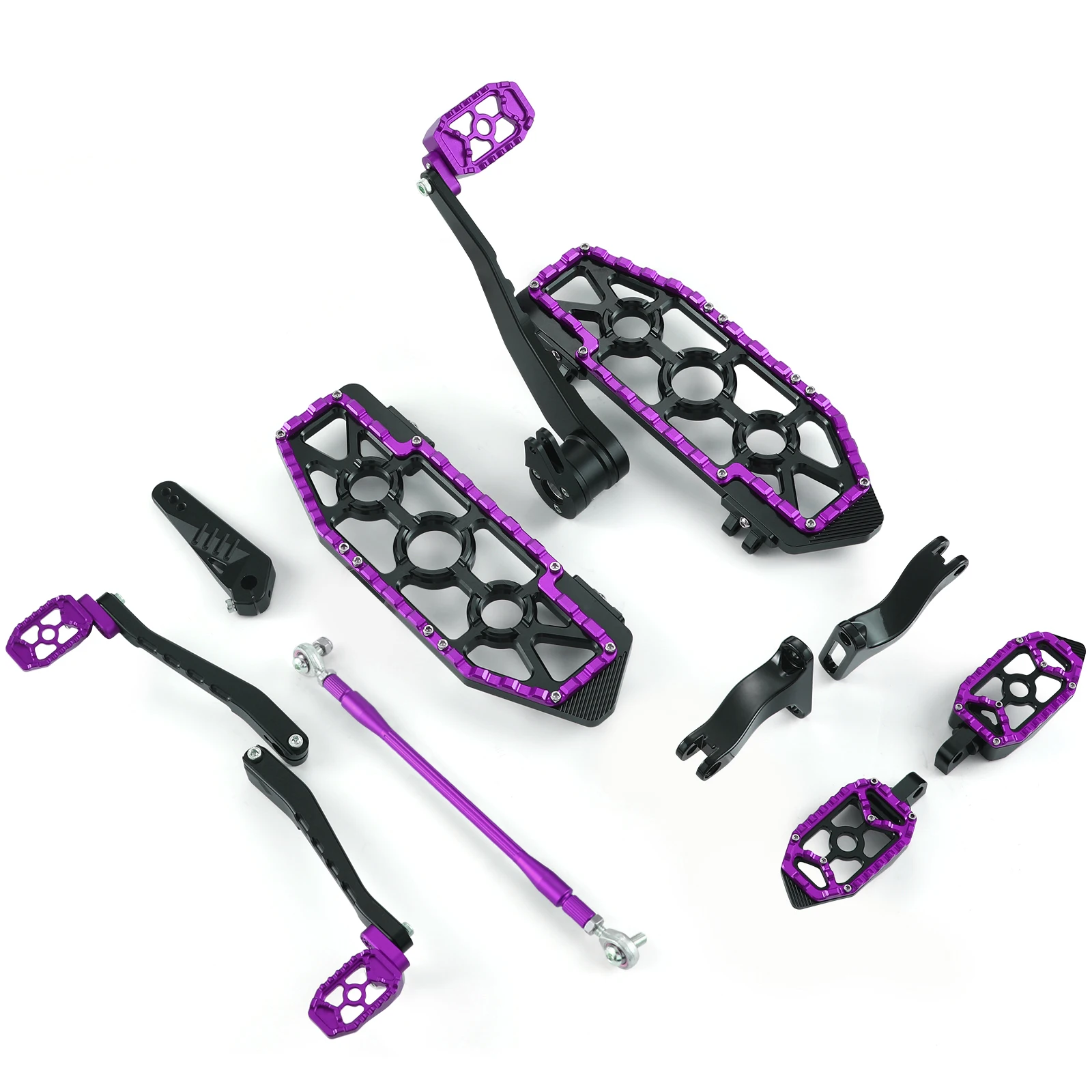 black with Purple
