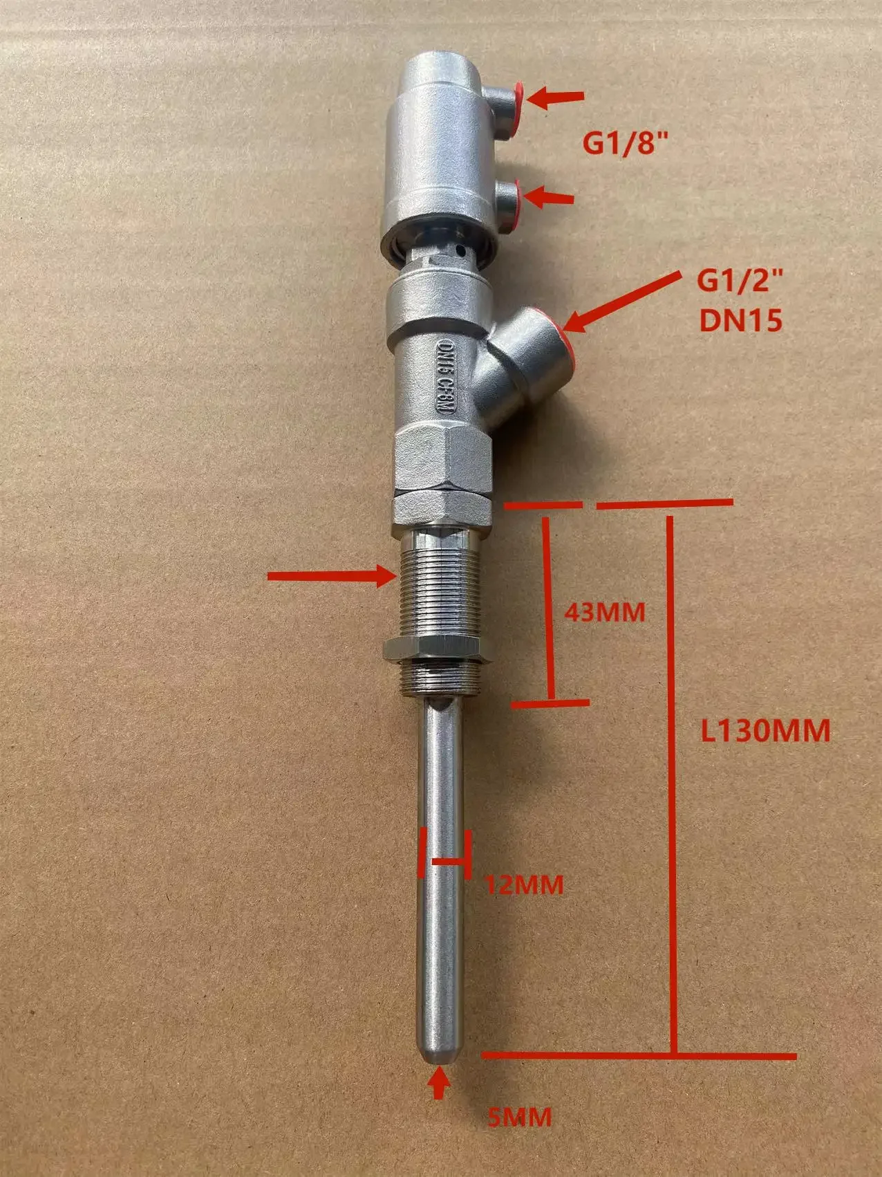 DN15 12MM L130MM