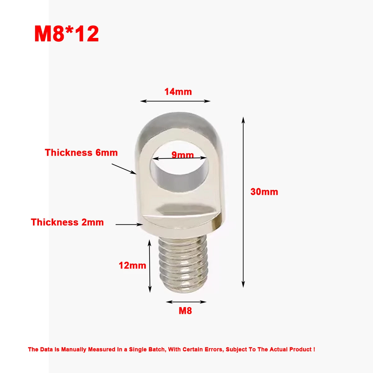 5pcs  M8X12