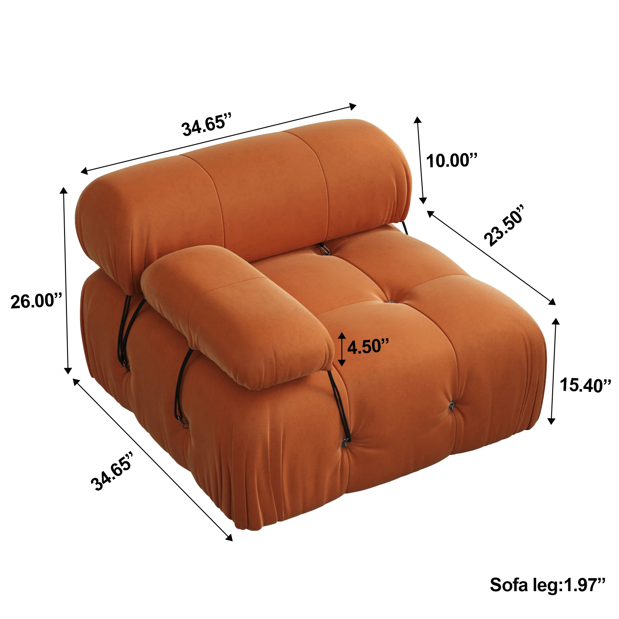 orange-left armrest