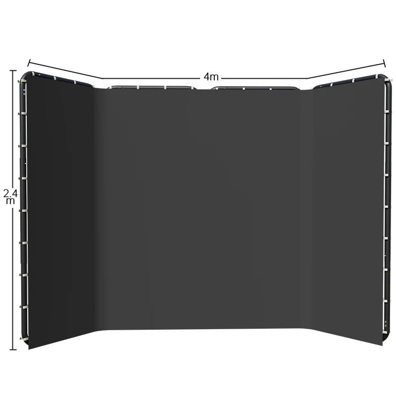 240x400cm Black