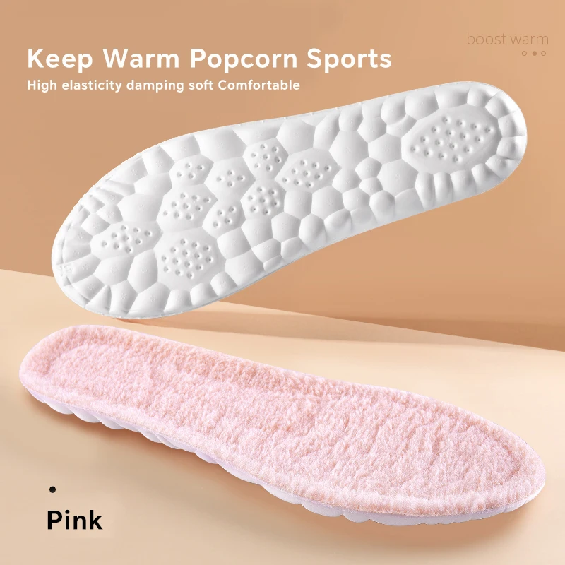 NAFOING Winter Wool Insoles for Women Men Soft Warm Shoe Inserts Fleece Shoe Pads for Shoes Boots Sport Inserts Soft Snow Boots