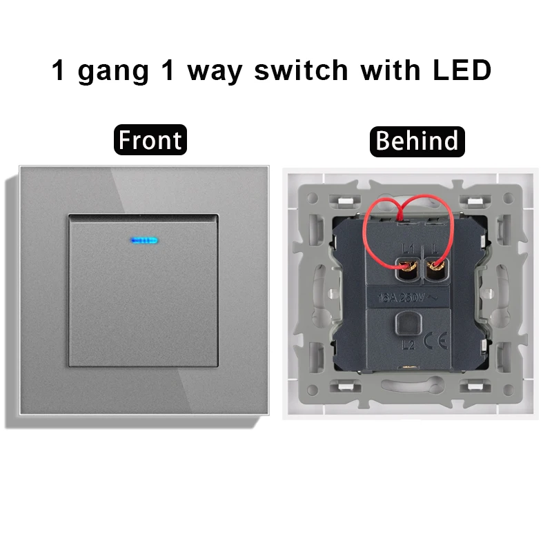 1 gang 1 way LED