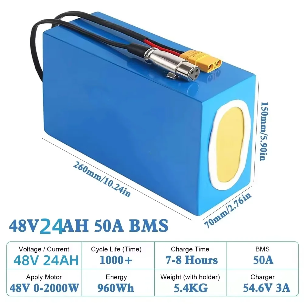 48V 24AH 50A 3A