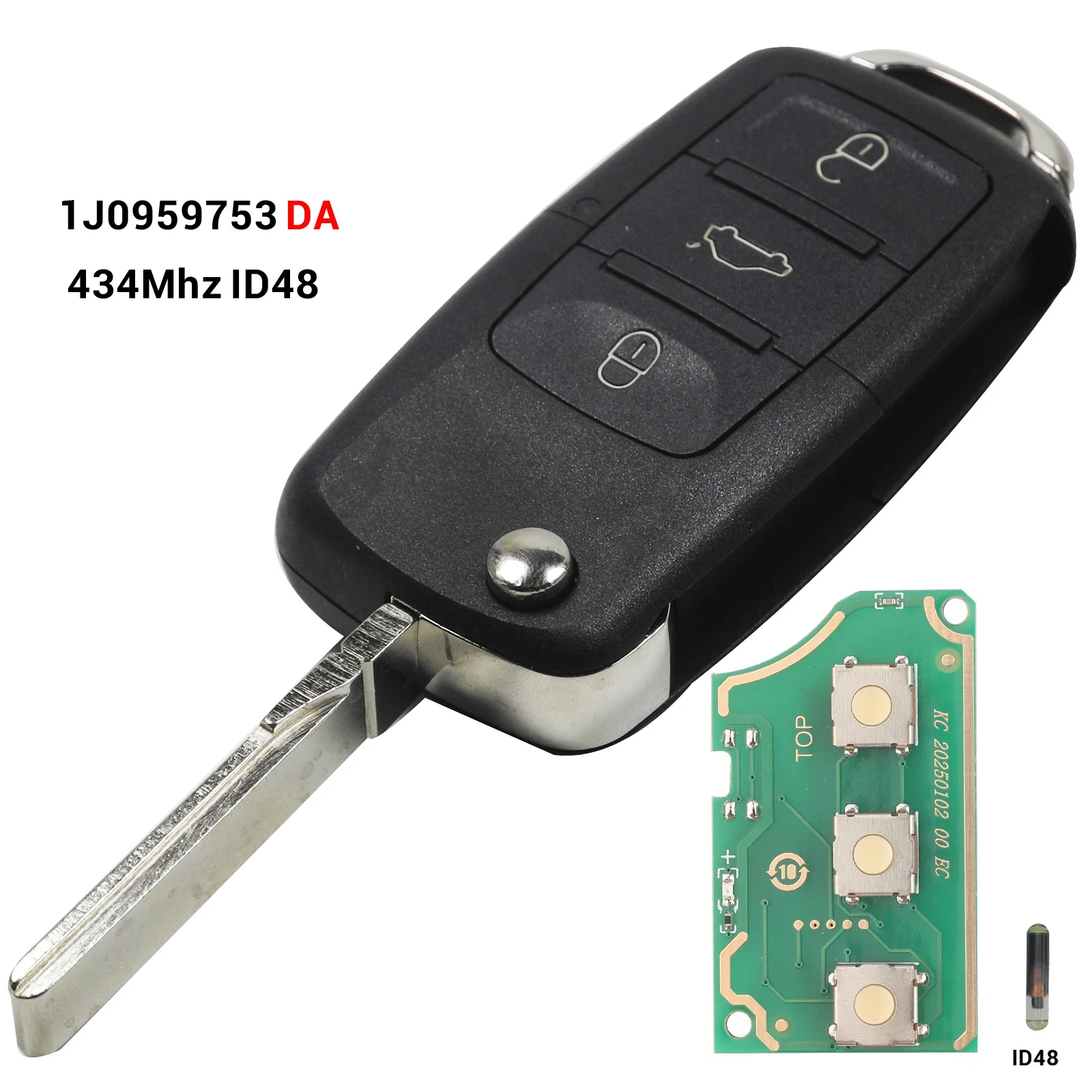 1J0959753DA Car Key