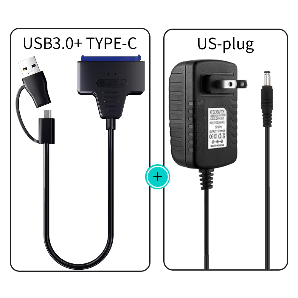 USB3.0C to A US Plug