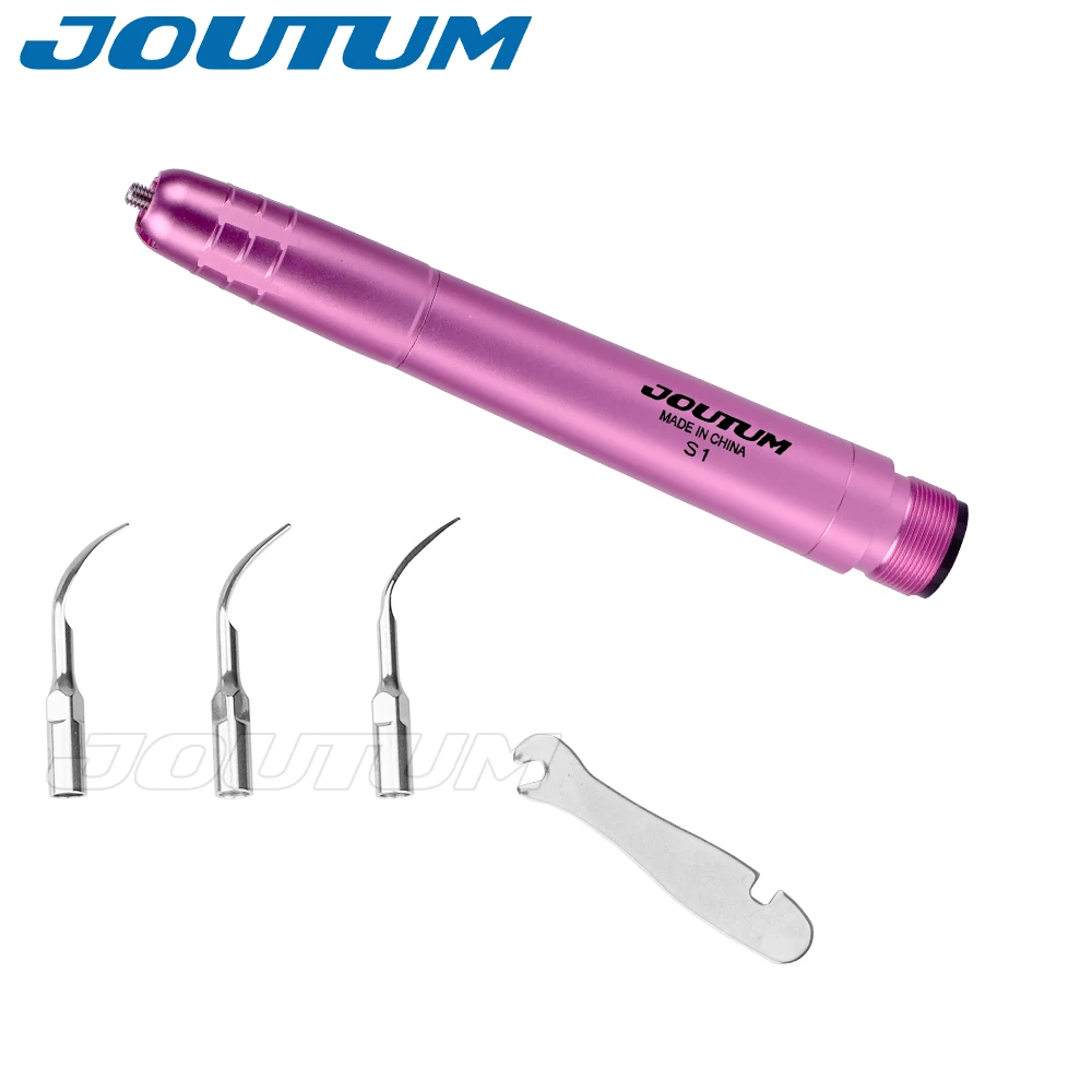 Dental Ultrasonic Air Scaler with 3 Tips Colorful Teeth Cleaning  Handpiece Whiten Tooth Cleaner Dentist Lab