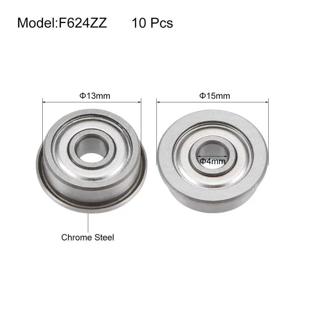 F624ZZ  4mmx13mmx5mm