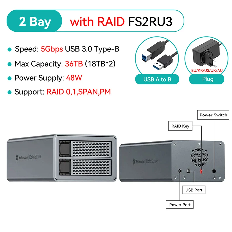 2 Bay with RAID