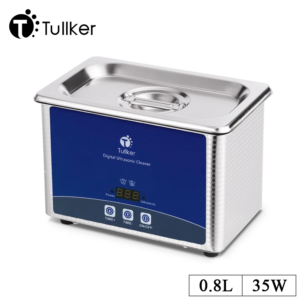0.8L 2L 6L 10L 30L 38L Tullker Ultrasonic Cleaner Bath Jewellery Watch DPF PCB Engine Sonic Cleaner Tank Metal Parts Remove Rust