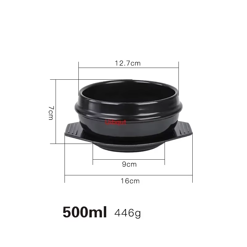 Mixed Rice Stone Pot Korean cuisine casserole High Temperature Potted Rice Tableware Pots for cooking Soup pot Korean Stone Pot
