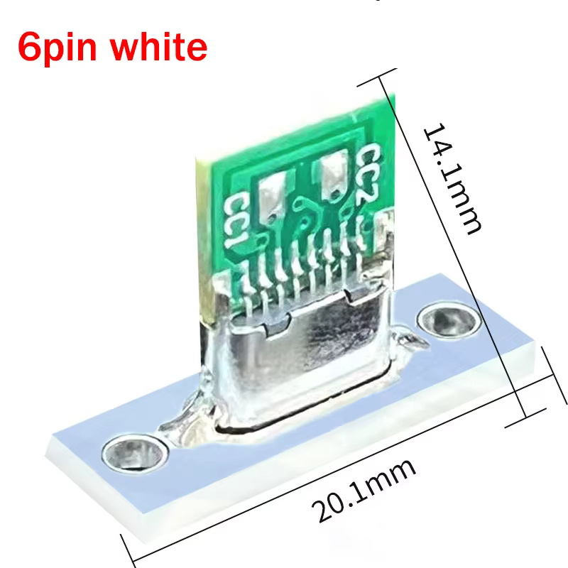 6PIN white