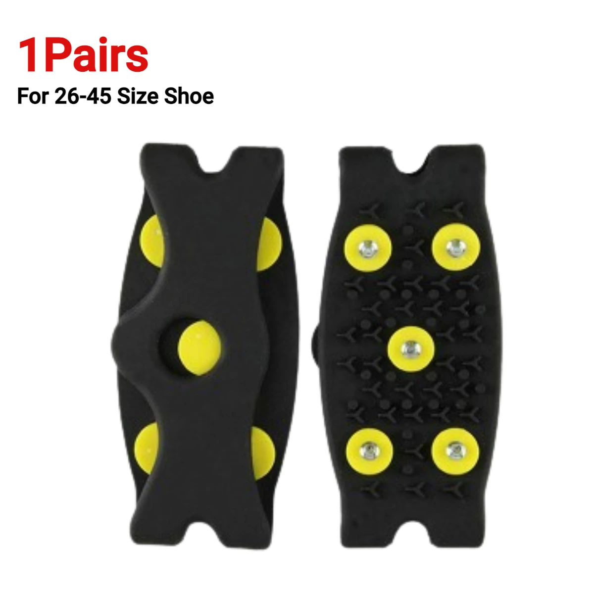 1Pair Black Yellow