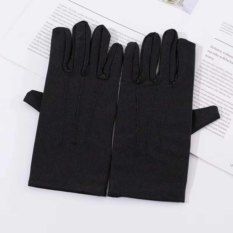 2023 New Fashion Summer Spandex Gloves Men Women Sunscreen Driving Glove Black Etiquette Thin Stretch Dance Tight White Gloves
