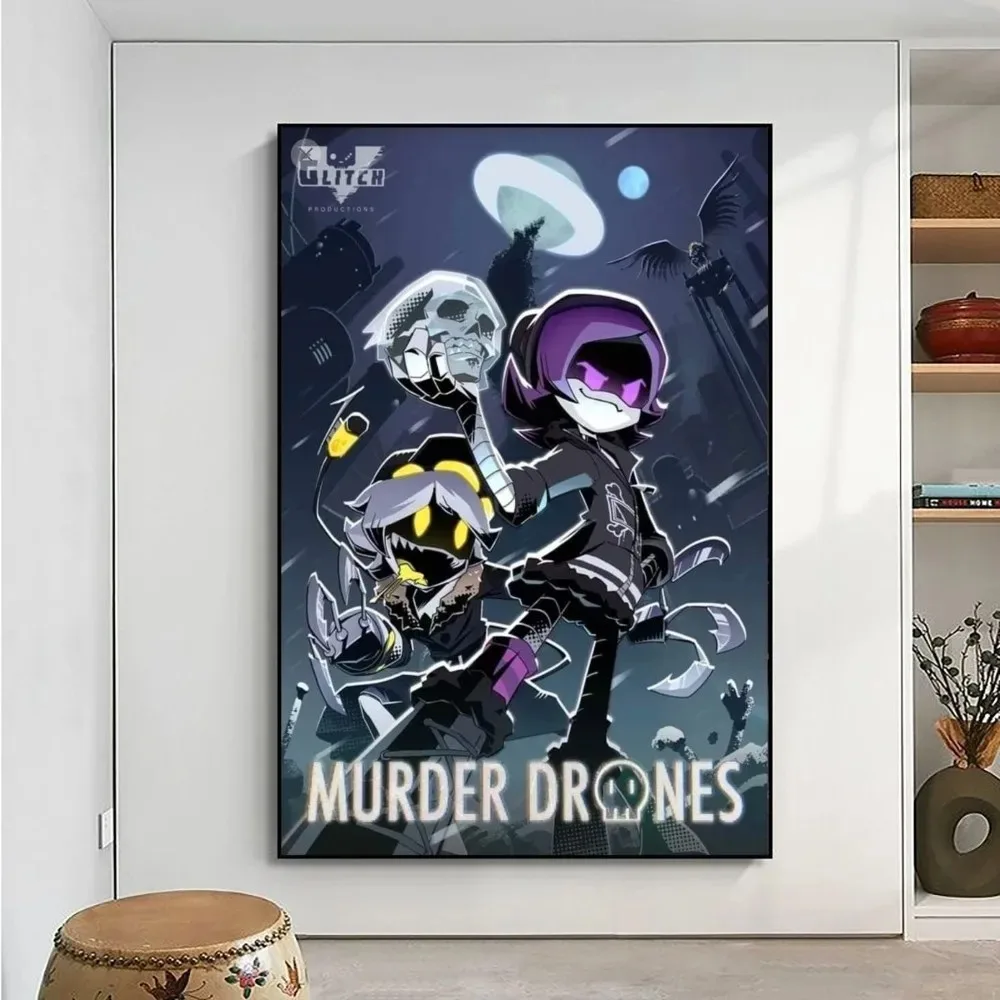 Murder Drones Poster No Framed Canvas Poster  Club Bar Paper Vintage Poster Wall Art Painting Bedroom Study