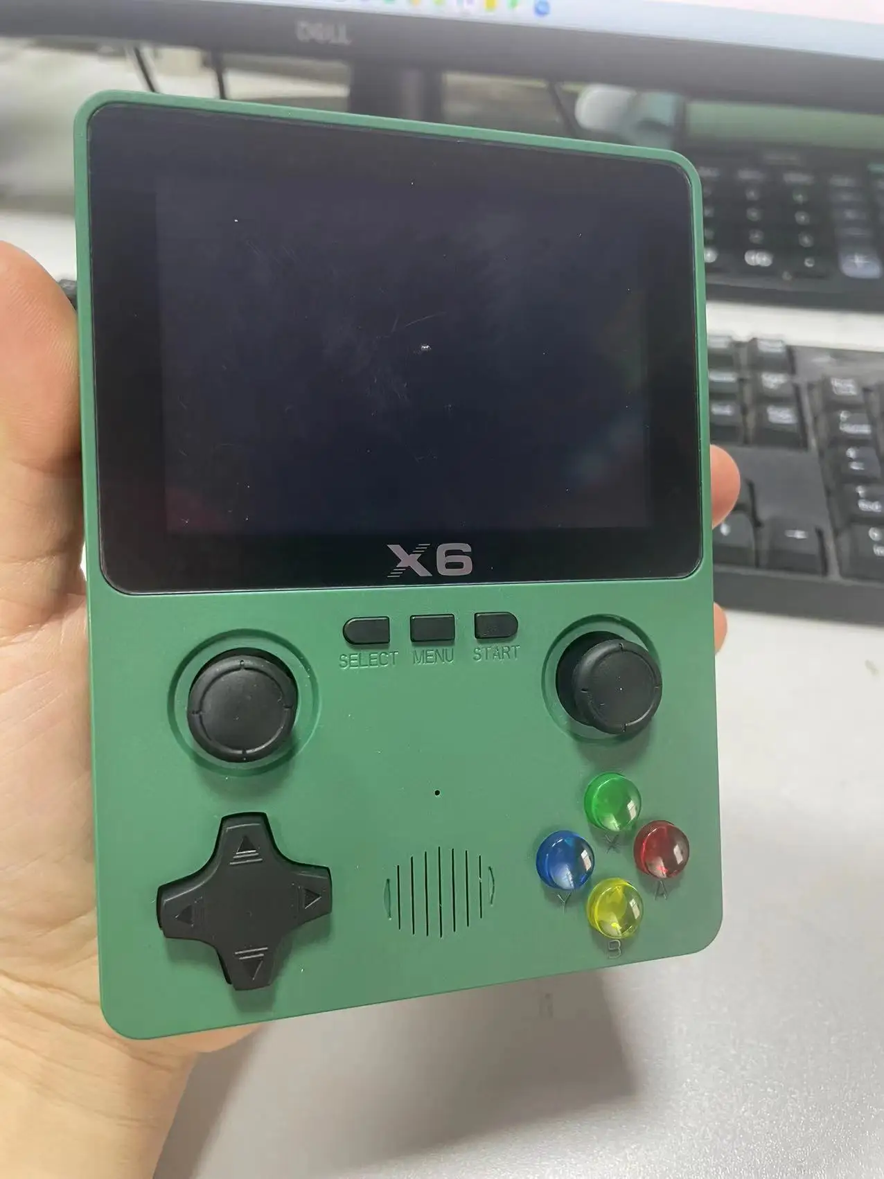 New X6 3.5Inch IPS Screen Handheld Game Player Dual Joystick 11 Simulators GBA Video Game Console for Kids Gifts